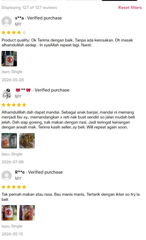 Review mandai 5 bintang โ pelanggan 1
