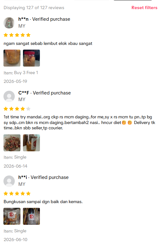Review mandai 5 bintang โ pelanggan 2