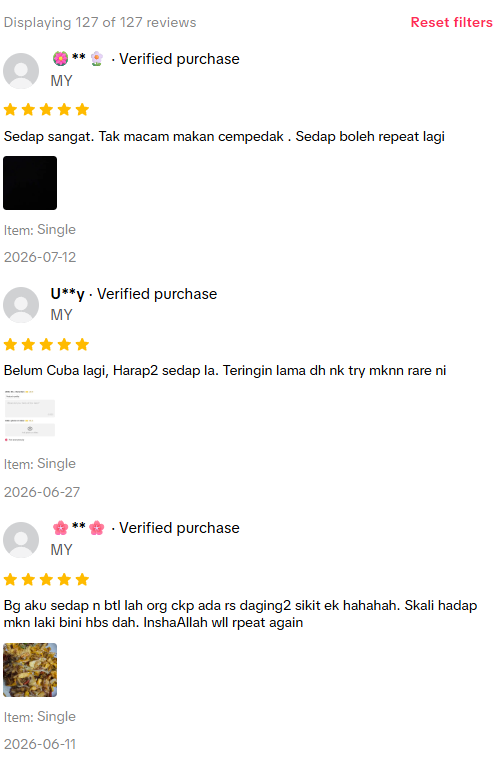 Review mandai 5 bintang โ pelanggan 3